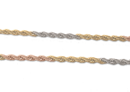 3 Tone Plated | Rope Chains